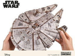 Ugears 3D dřevěná mechanická skládačka Star Wars Millennium Falcon